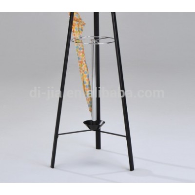 Metal coat rack with umbrella rack