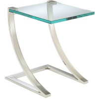 Glass side table